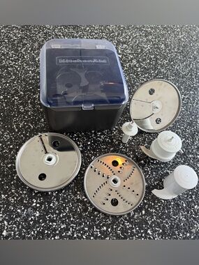 KitchenAid Food Processor Disc and Blade Set in Black and Silver